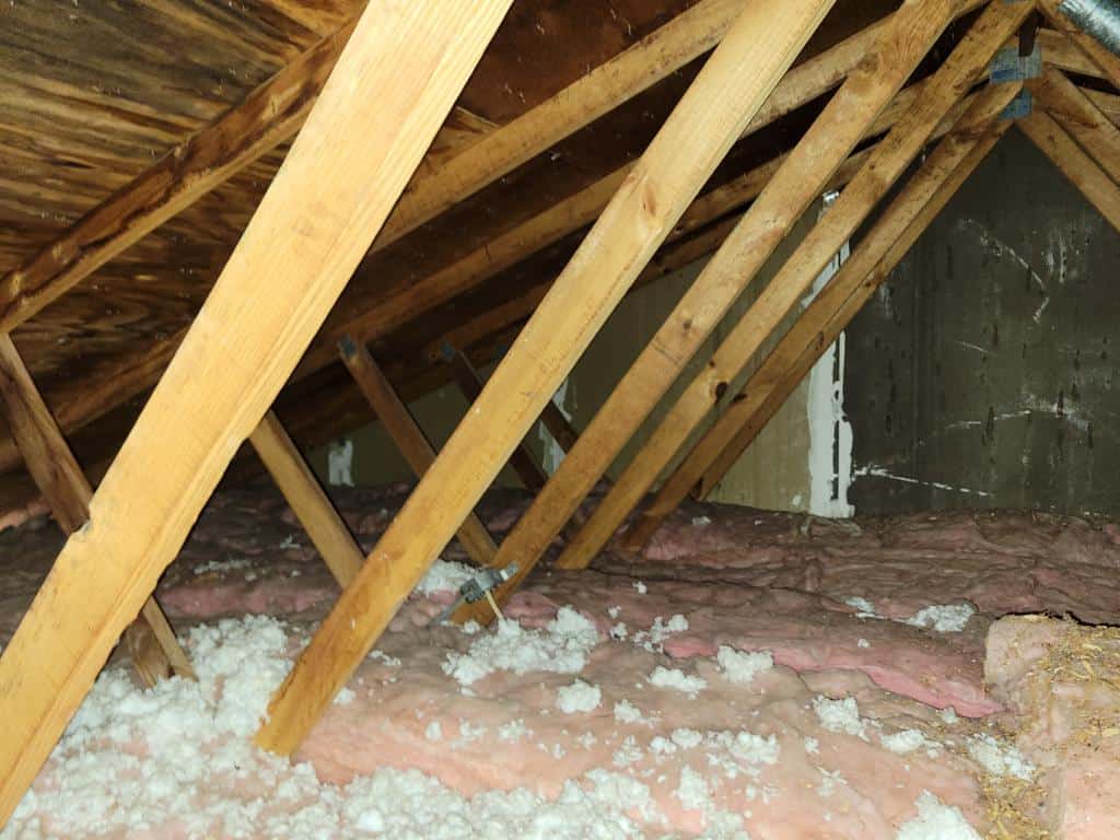 bad attic insulation